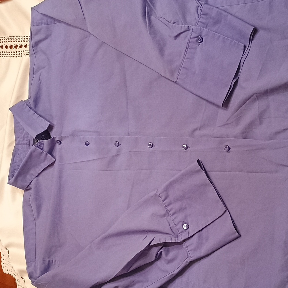 Blue Generation Ladies button down violet shirt